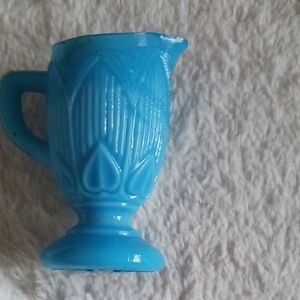 Vintage Blue Decorative Pitcher